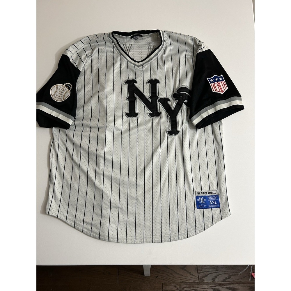Ebbets Field Flannels New York Black Yankees Jersey 3XL Tackle Twill Vintage